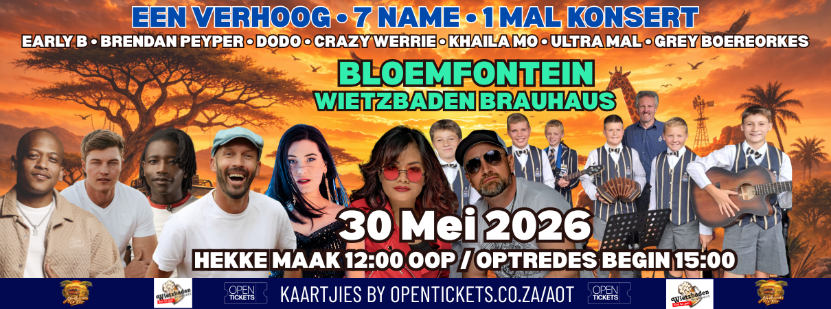 Afrikaans op Toer in Bloemfontein